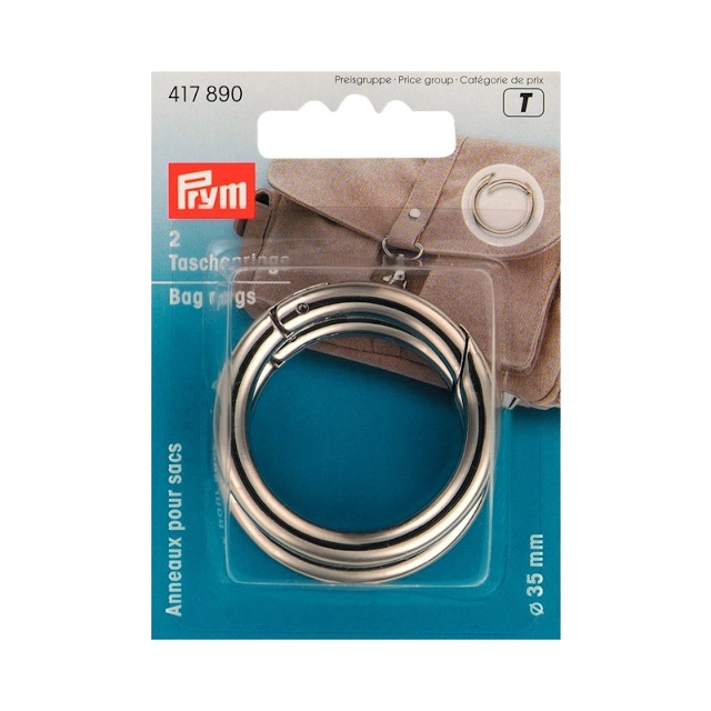 FJÄDER RING, VÄSKA SILVER