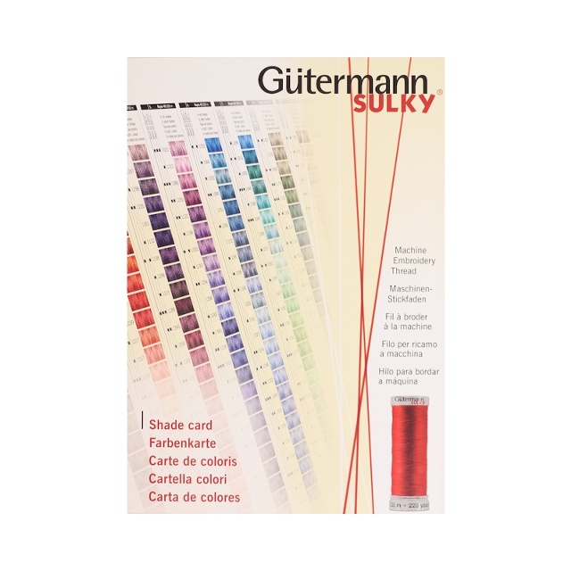 Färgkarta Gütermann Sulky-Broderitråd