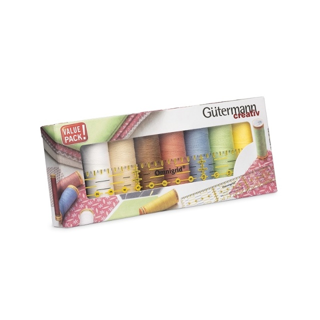 TRÅDSET - BOMULL MED LINJAL