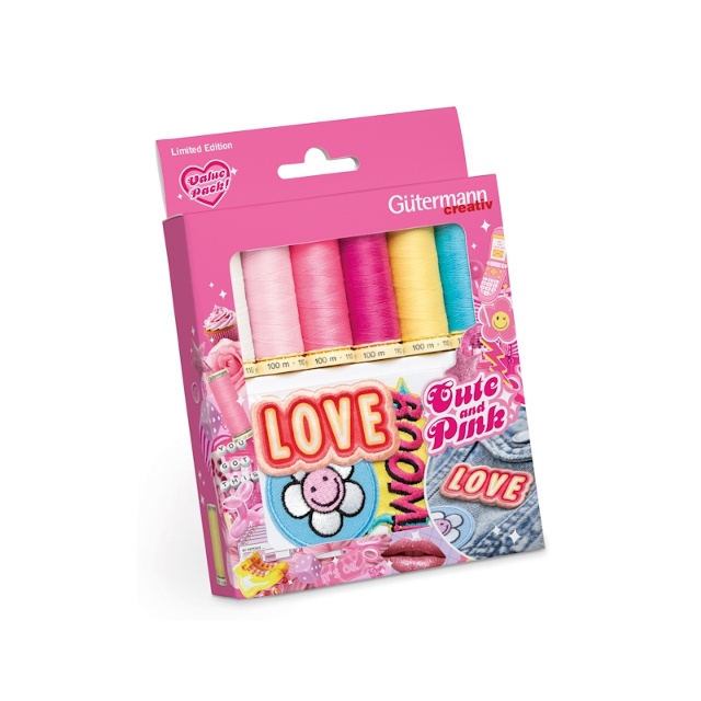 TRÅDSET ´CUTE´ - MED APPLIKATIONER