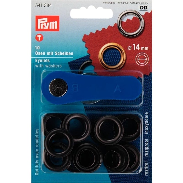 Öljetter 14mm Svarta