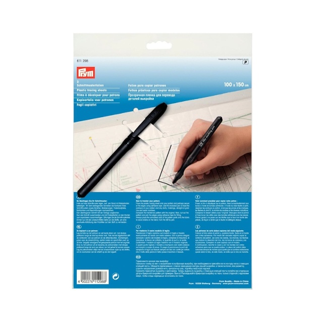 MÖNSTERARK, PLAST 1 x 1,5 MET MED PENNA