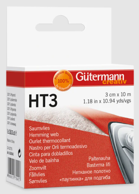 Gütermann HT3 snabbfållningsband 3 cm