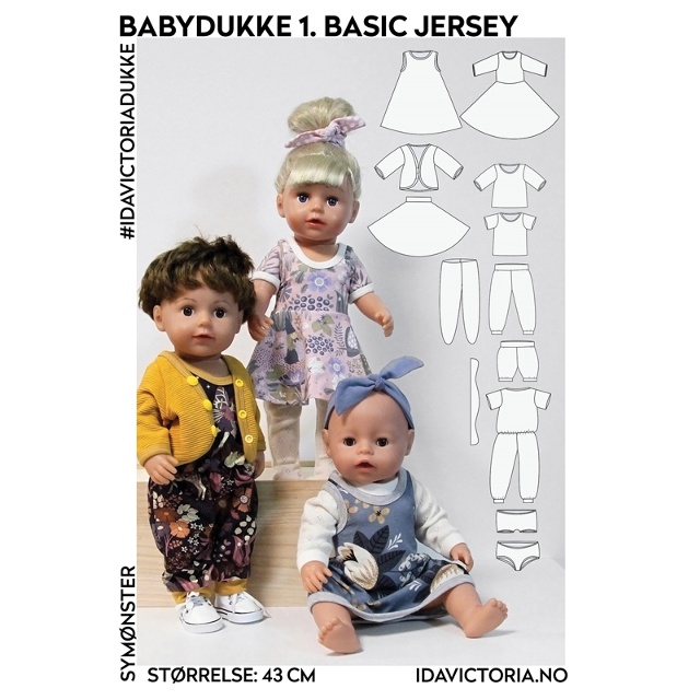 Ida Victoria - Babydocka, basic jersey