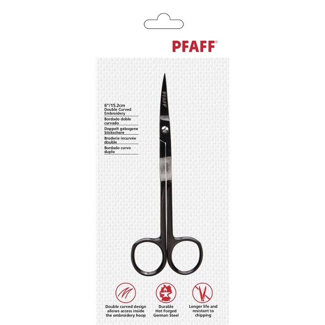 8.9 cm Brodérsax med böjd spets Pfaff