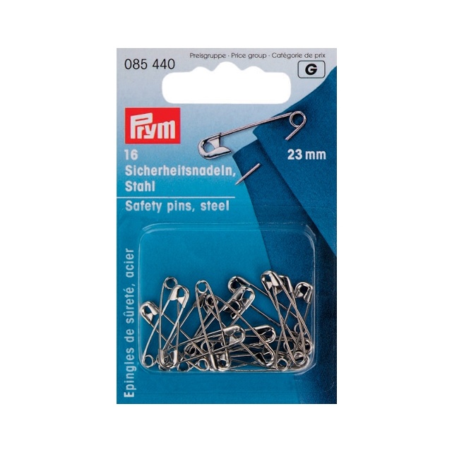 Säkerhetsnålar, silverfärgade, 27mm