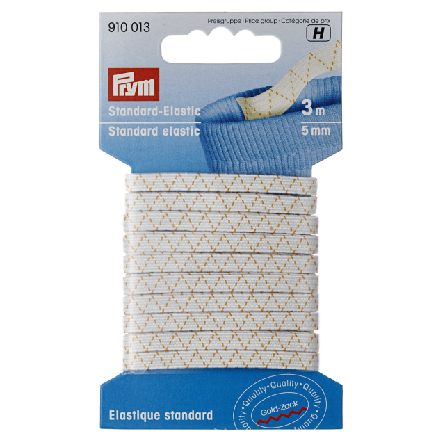 Prym Standardresår 5 mm - Vit, 3 meter