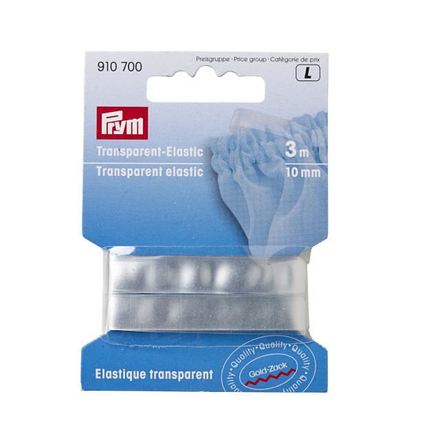 Prym Transparent Resår 10 mm - 3 m