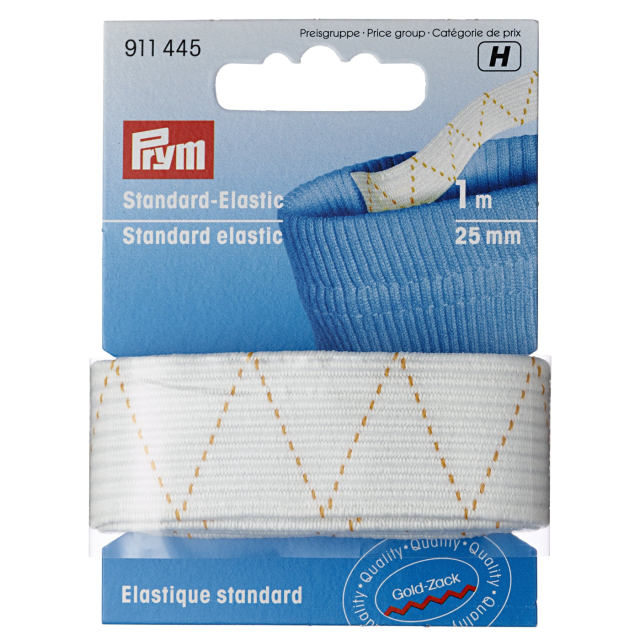 Prym Standardresår 25 mm - Vit, 1 meter