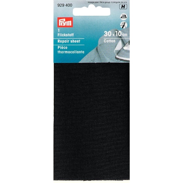 Bomullslaglapp 12x45cm, svart