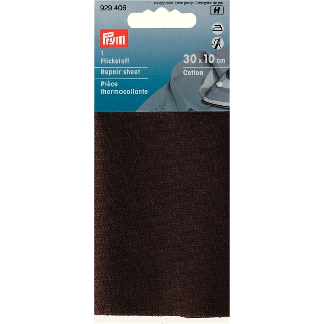 Bomullslaglapp 12x45cm, brun