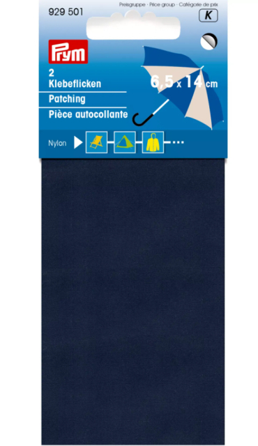 Självhäftande Nylonlaglappar - Marinblå