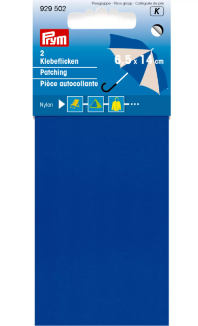 Självhäftande Nylonlaglappar - Blå