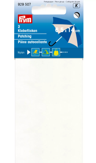 Självhäftande Nylonlaglappar - Vit