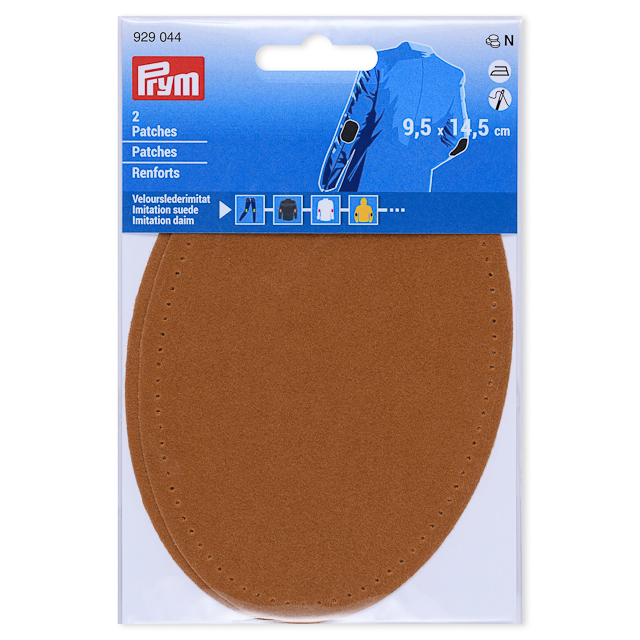 Prym Armbågslapp, mockaimitation, 9,5x14,5cm, camel