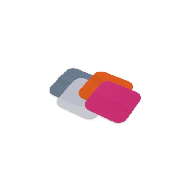 Laglapp 13x13cm grå, vit, rosa - orange