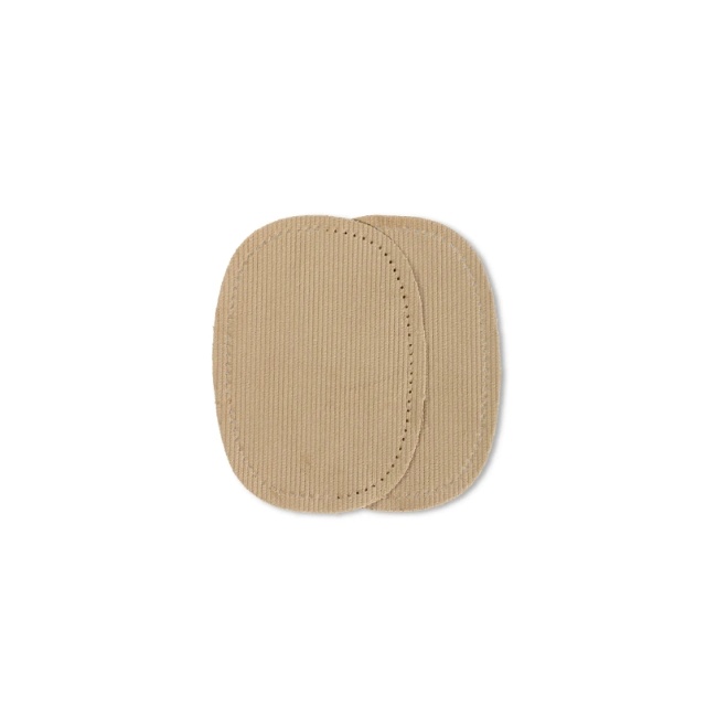 Ovala manchesterlaglappar 10 x 14 cm, beige