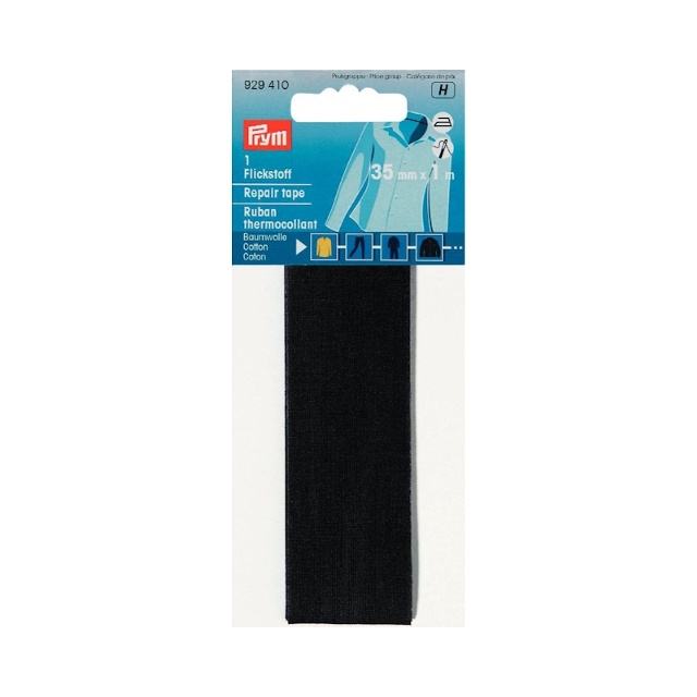 LAGLAPP BOMULL 3,5 x 100 CM SVART