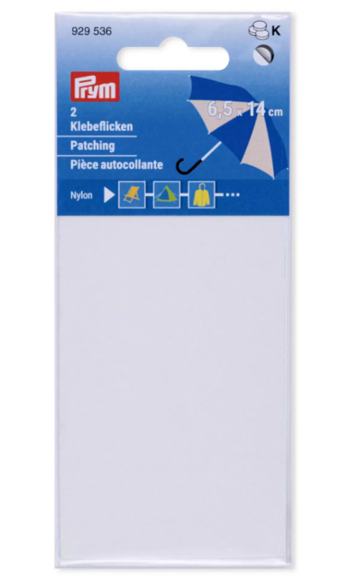 Självhäftande Nylonlaglappar - Benvit