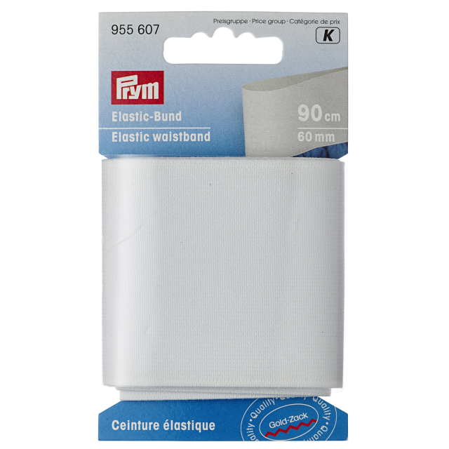 Prym Midjeresår 60 mm - Vit, 90 cm