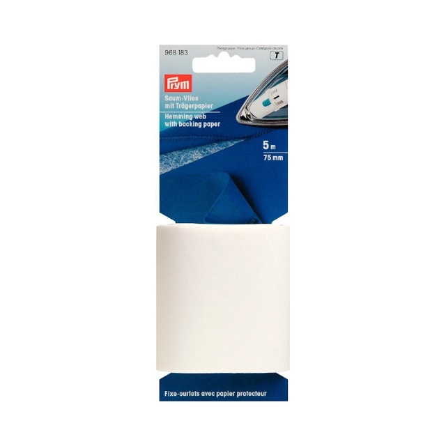 Strykbart fållningsband 75mm