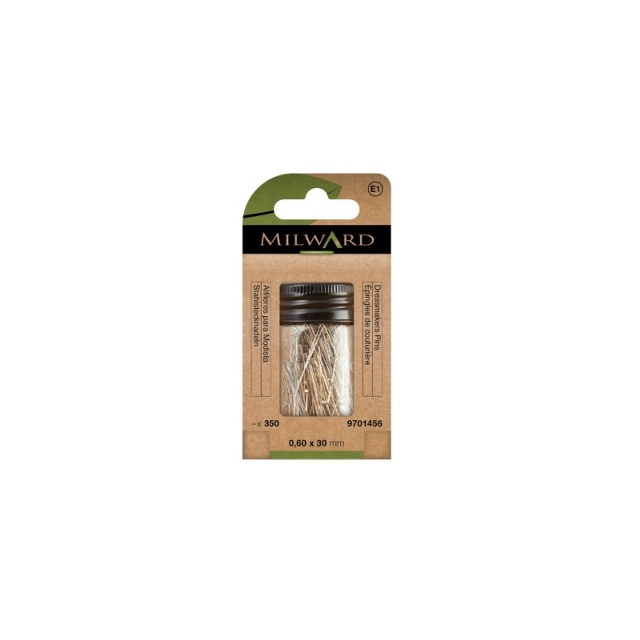 350st Knappnålar 0,6X30MM i glasburk