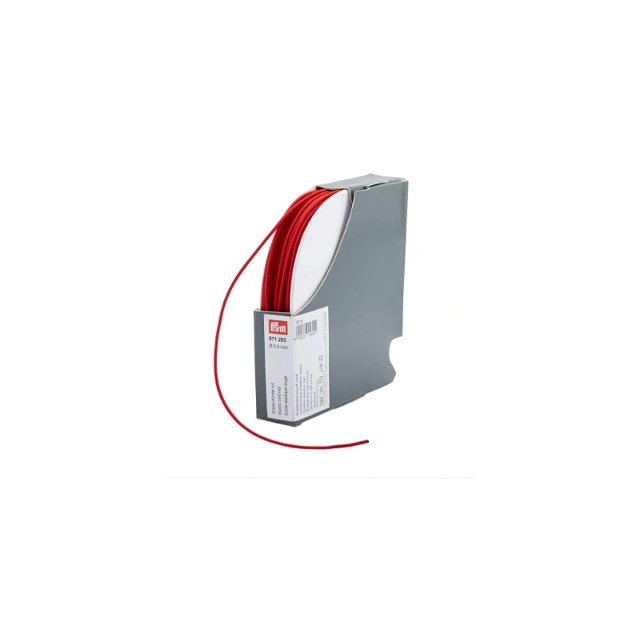 Resårsnodd, 2,5 mm, röd