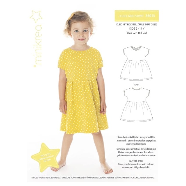 33013 Minikrea Klänning med hel kjol