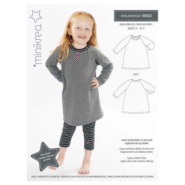 50022 Minikrea Raglanklänning