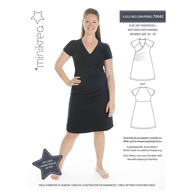 70042 Minikrea Klänning med drapering