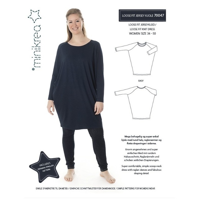 70047 Minikrea Loose fit trikåklänning