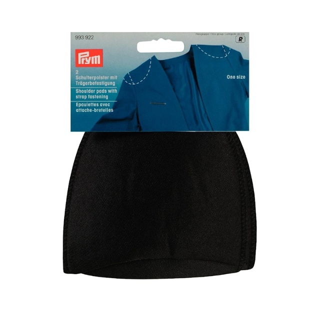 Axelvaddar med fastsättning för BH-band, svarta