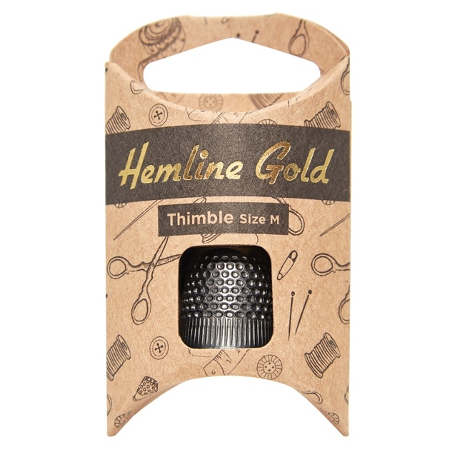 FINGERBORG 17,0 MM SVART ´HEMLINE GOLD´