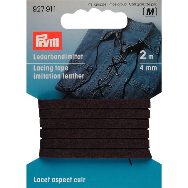 Imitations läder 2m 4mm Brun