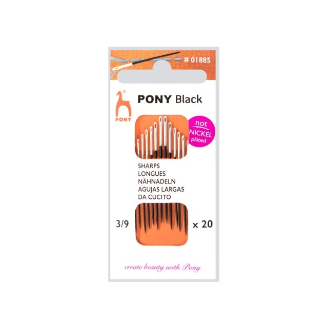 Pony Black Synålar 3-9